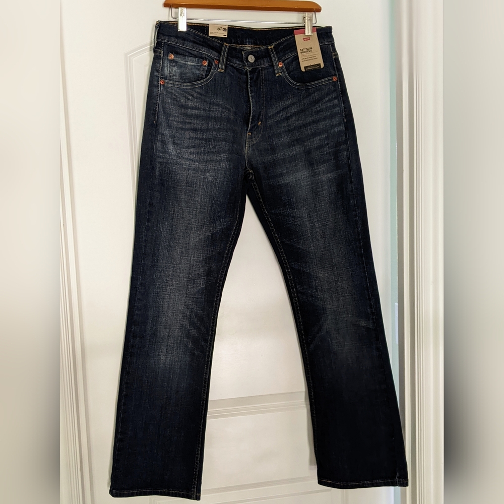 NWT Levi's 527 slim bootcut stretch jeans